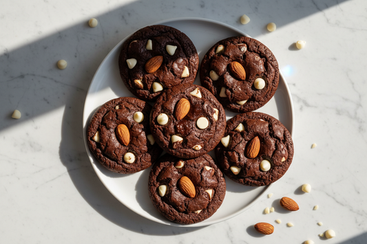 Almond  Double Chocolate Cookies